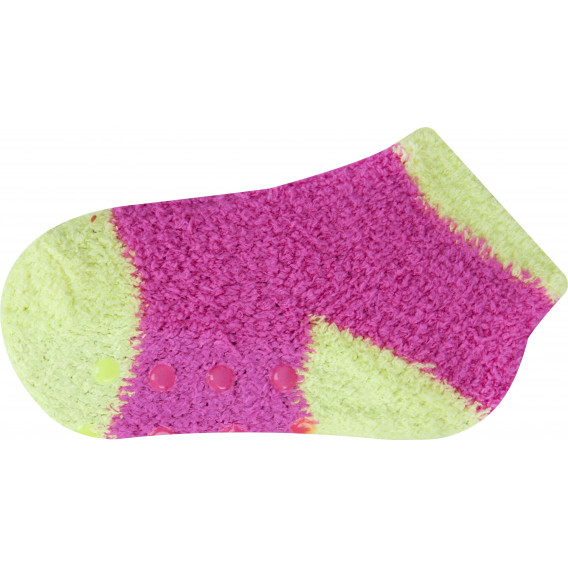 Памучни чорапи за момиче със силиконови точки YO! 9674 5