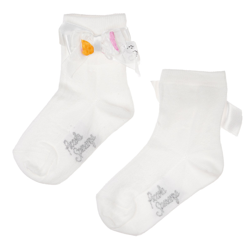 Чорапи за момиче с панделка и цвете  96751