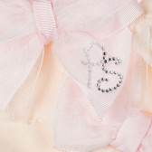 Дълги чорапи за бебе момиче с лого на марката и панделка в горната част Picolla Speranza 96772 2