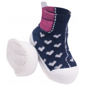Пантофи за момичес актуалната визия тип- чорап, многоцветни YO! 9687 4