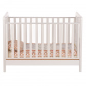 Бебешко креватче, бяло и бежово, 106х71х133 см. Baby Expert 97643 