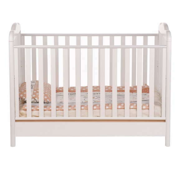 Бебешко креватче, бяло и бежово, 106х71х133 см. Baby Expert 97647 5