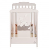 Бебешко креватче, бяло и бежово, 106х71х133 см. Baby Expert 97648 6