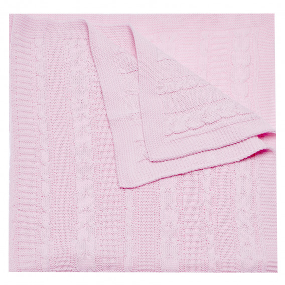 Плетено одеяло за бебе, розово Mycey 97735 