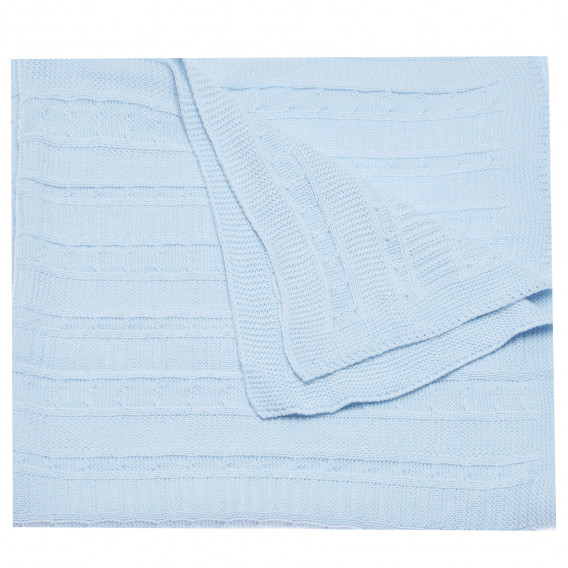 Плетено одеяло за бебе, син цвят Mycey 97737 