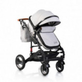 Комбинирана детска количка Gala 2 в 1 Premium, сива Moni 97776 