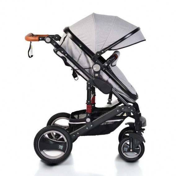 Комбинирана детска количка Gala 2 в 1 Premium, сива Moni 97777 2