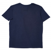 Памучна тениска с лого за момче, синя Franklin & Marshall 98754 2