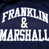 Памучна тениска с лого за момче, синя Franklin & Marshall 98755 3