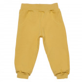 Панталон жълт , органик памук за момиче NINI 98792 