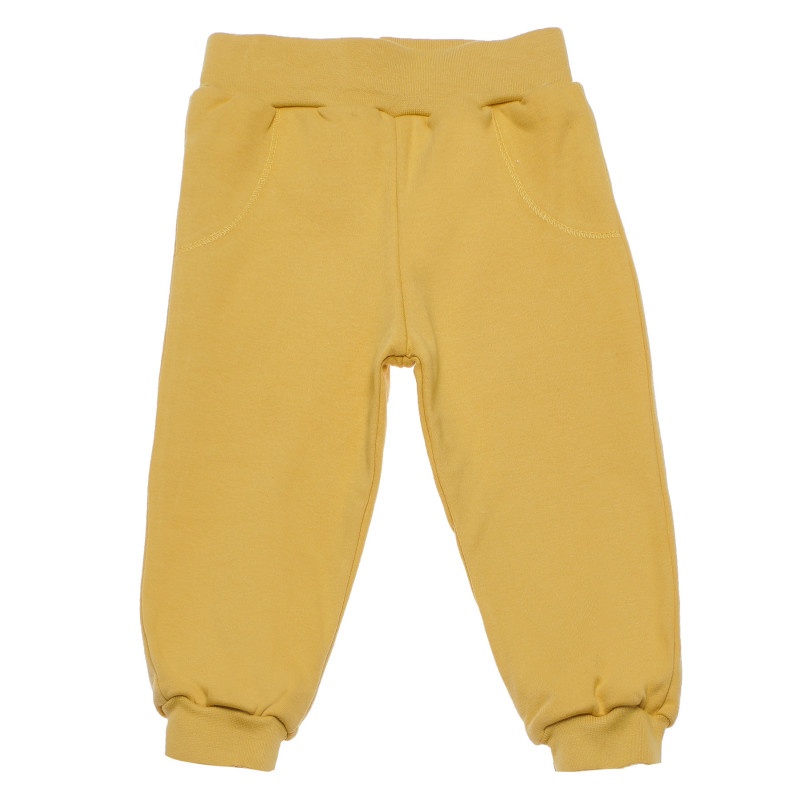 Панталон жълт , органик памук за момиче  98792