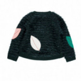 Пуловер за момиче с апликация на листа Boboli 98906 2