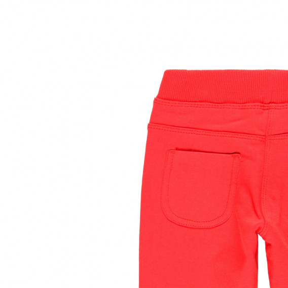 Памучен панталон за момиче с ластик в талията и два функционални задни джоба Boboli 99066 4