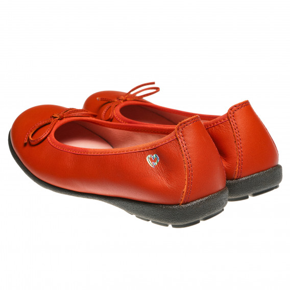 Оранжеви обувки за момиче с панделка Paola 99441 2