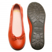 Оранжеви обувки за момиче с панделка Paola 99442 3