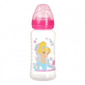 Пластмасово шише със силиконов биберон с регулируем поток - Princess, 0+ месеца,360 мл за момиче Disney Princess 99491 2