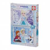 Детски пъзел 2 в 1 Замръзналото кралство 20 части Frozen 99935 2