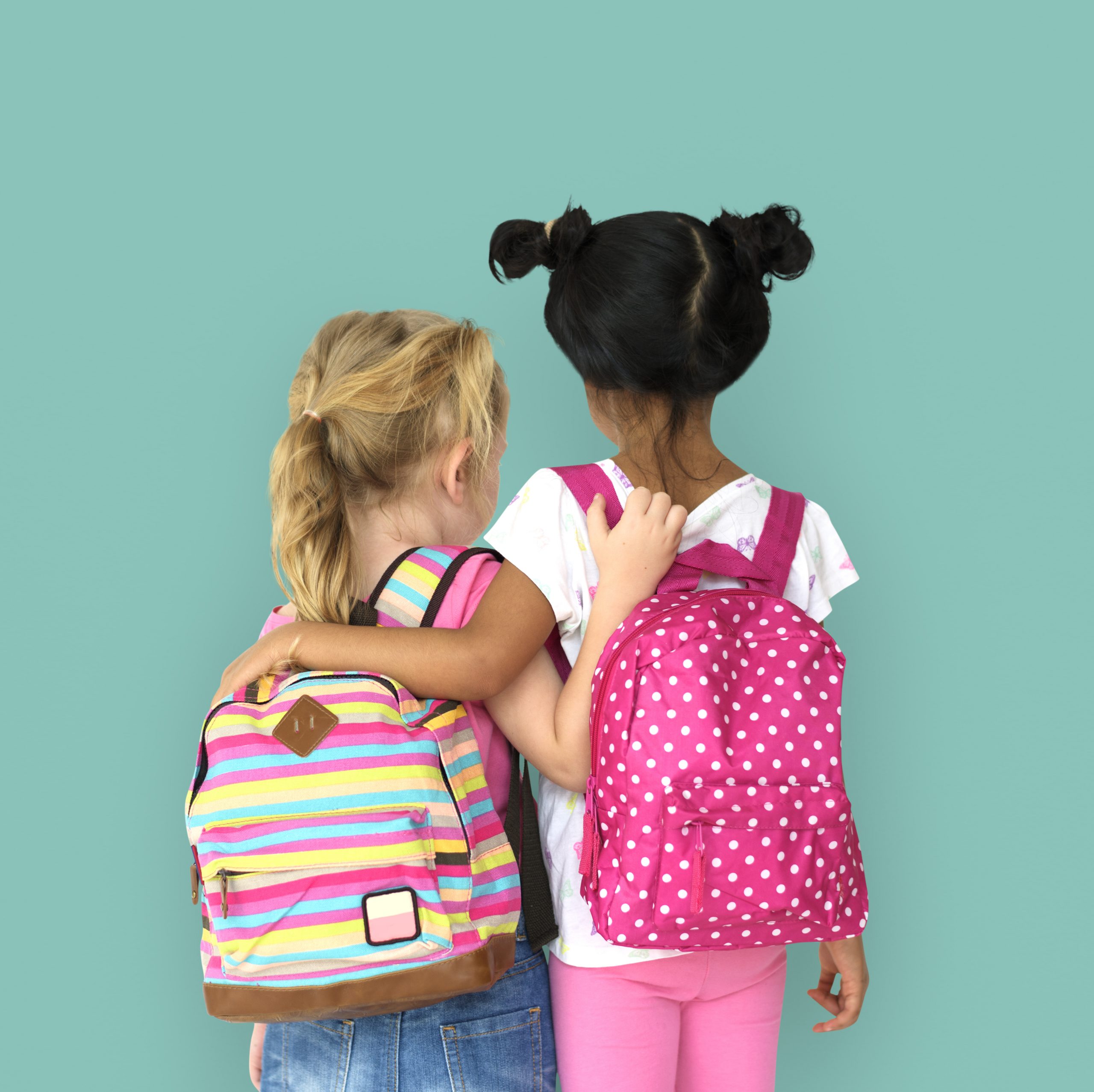 little,girls,backpack,back,view